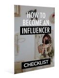 How to become an influencer Checklist